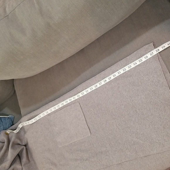 Max Sport Women Maxi Open Front Cardigan  Size L Gray Heather Abalone - Picture 11 of 12